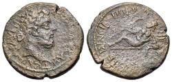 Ancient Coins - Commodus (177-192). Moesia Inferior, Nicopolis ad Istrum. Æ 28mm. R/ River god Istrus