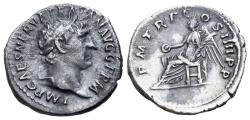 Ancient Coins - Trajan (AD 98-117). AR Denarius. Rome mint. R/ VICTORY