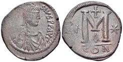 Ancient Coins - Anastasius I (491-518). Æ 40 Nummi - Follis. Constantinople, 498-518. R/ Large M