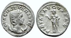Ancient Coins - Otacilia Severa (Augusta, 244-249). AR Antoninianus - Rome - R/ Pietas