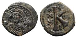 Ancient Coins - Maurice Tiberius (582-602). Æ 20 Nummi - Antioch
