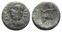 Ancient Coins - Thessaly, Gomphoi-Philippopolis, mid 4th-3rd centuries BC. Æ Trichalkon