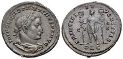 Ancient Coins - Constantine I the Great (AD 306-337). Æ Nummus - Follis. Lugdunum, 308-309. VERY RARE and EXCEPTIONAL QUALITY