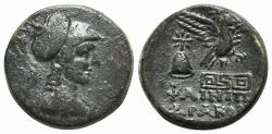 Ancient Coins - Phrygia, Apameia, c. 100-50 BC. Æ - Phainippos, magistrate - R/ Eagle