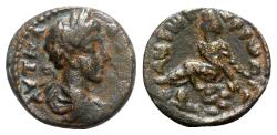 Ancient Coins - Commodus (177-192). Decapolis, Gerasa. Æ - R/ Tyche