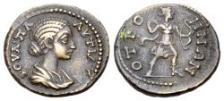 Ancient Coins - Plautilla (Augusta, 202-205). Phrygia, Otrus. Æ 20mm R/ ARTEMIS NICE and RARE