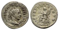 Ancient Coins - Gordian III (238-244). AR Antoninianus - R/ Fortuna
