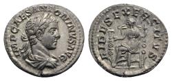 Ancient Coins - Elagabalus (218-222). AR Denarius - Rome - R/ Fides