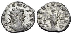 Ancient Coins - Gallienus (AD 253-268). BI Antoninianus. Siscia, AD 262. R/ AEQUITAS