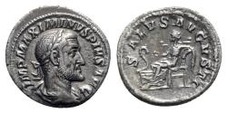 Ancient Coins - Maximinus I (235-238). AR Denarius - R/ Salus