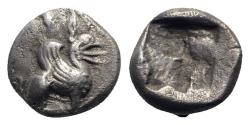 Ancient Coins - Ionia, Teos, late 6th-early 5th century BC. AR Hemidrachm