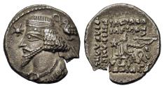 Ancient Coins - Kings of Parthia. Phraates IV, c. 38/7-2 BC. AR Drachm. Ekbatana mint. R/ Archer (Arsakes I)