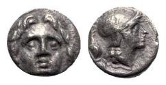 Ancient Coins - Pisidia, Selge, c. 350-300 BC. AR Obol