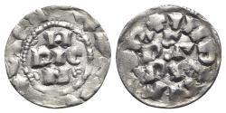 World Coins - CRUSADERS - Italy, Pavia. Enrico III di Franconia (1056-1106). AR Denaro. H/RIC/N in three lines. R/ PAPIA