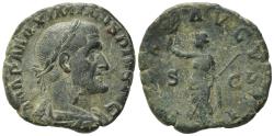 Ancient Coins - Maximinus I (235-238). Æ Sestertius. Rome, AD 236.  R/ PAX