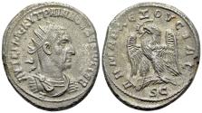 Ancient Coins - Trajan Decius (AD 249-251). Seleucis and Pieria, Antioch. AR Tetradrachm VERY RARE