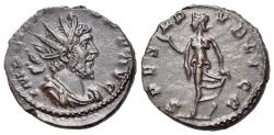 Ancient Coins - Victorinus (Romano-Gallic Emperor, AD 269-271). Æ Radiate / Antoninianus. Treveri, AD 271.  R/ SPES