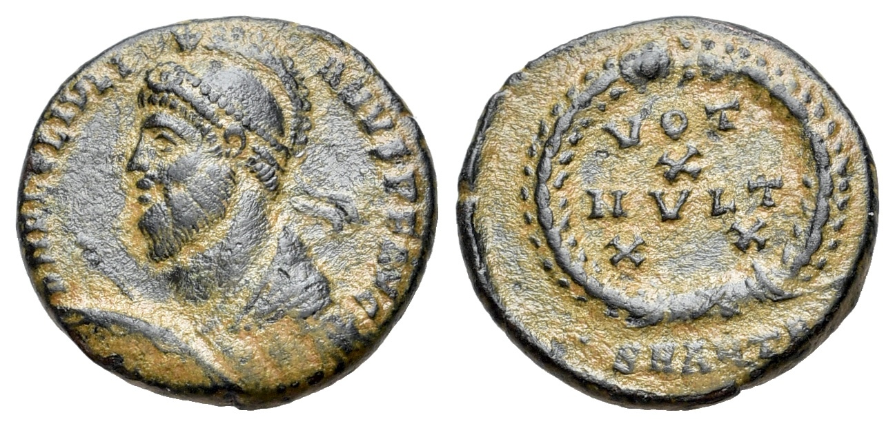 Julian II Apostata (360-363). AE Follis. Antioch. R/ VOT/X/MVLT/XX