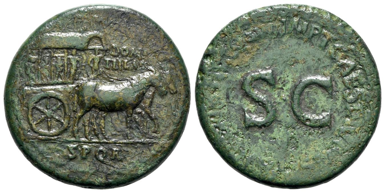 Diva Domitilla Senior (died before AD 69). Æ Sestertius | Roman ...