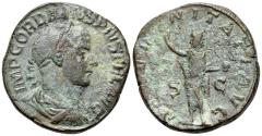 Ancient Coins - Gordian III (238-244). Æ Sestertius. Rome. R/ AETERNITAS