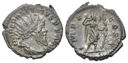 Ancient Coins - Postumus (Romano-Gallic Emperor, AD 260-269) AR Antoninianus. Treveri, AD 269. R/ VICTORY
