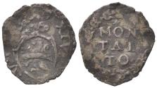 World Coins - Italy, Papal States. Montalto, Sisto V (1585-1590). BI Quattrino. Arms with lion. R/ Legend in three lines.