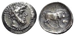 Ancient Coins - Sicily, Abakainon, c. 420 BC. AR Litra. R/ Sow standing ex-Rudolf Hoesch (1904-90) collection