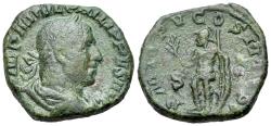 Ancient Coins - Philip I (AD 244-249). Æ Sestertius. Rome, AD 248. R/ MARS