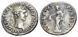 Ancient Coins - Nerva (AD 96-98). AR Denarius. Rome mint. Struck AD 97. R/ LIBERTAS