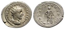 Ancient Coins - Gordian III (238-244). AR Antoninianus - R/ Hercules