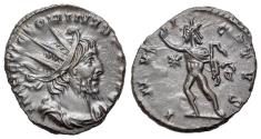 Ancient Coins - Victorinus (Romano-Gallic Emperor, AD 269-271). BI Antoninianus. R/ SOL