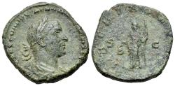 Ancient Coins - Trebonianus Gallus (AD 251-253) Æ Sestertius. R/ LIBERTAS