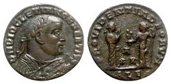 Ancient Coins - Diocletian (284-305). Æ Follis - Alexandria - R/ Providentia