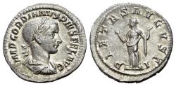 Ancient Coins - Gordian III (238-244). AR Denarius. Rome, AD 241.  R/ PIETAS