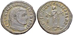 Ancient Coins - Maximinus II (Caesar, 305-309). Æ Follis - Carthage