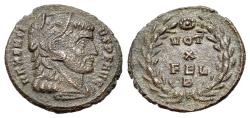 Ancient Coins - Maxentius (AD 307-312) Æ Fraction, Ostia, late 308-early/mid 309. VERY RARE