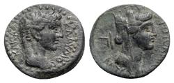 Olba Cilicia Ajax sumo sacerdote momento de su Augustus 12ad Thunderbolt moneda griega i37108 