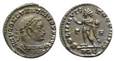 Ancient Coins - Constantine I (307/310-337). Æ Follis. Lugdunum, 314-5.  R/ SOL Ex trésor de Chitry, exemplaire n 1788