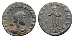 Ancient Coins - Constantine II (Caesar, 316-337). Æ Follis - Arelate