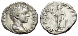 Ancient Coins - Caracalla. (As Caesar AD 196-198) AR Denarius. Rome mint. Struck AD 196-197. R/ SPES