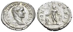 Ancient Coins - Geta (Caesar, AD 198-209). AR Denarius. R/ GENIUS