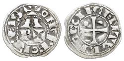 World Coins - France, Béarn (Lordship). Anonymous (1080-1250) AR Obol. Morlaàs mint.