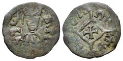 Ancient Coins - AXUM. Hataz (Hethasa). (600-circa 620). Æ 16mm. R/ Cross within lozenge.