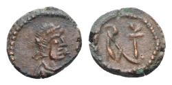 Ancient Coins - Anastasius I (491-518). Æ Nummus. Constantinople, 491-498. R/ Monogram of Anastasius