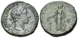 Ancient Coins - Commodus (177-192). Æ Sestertius. Rome, AD 179. R/ MINERVA
