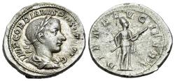 Ancient Coins - Gordian III (AD 238-244) AR Denarius, circa 241-243. R/ Diana Lucifera