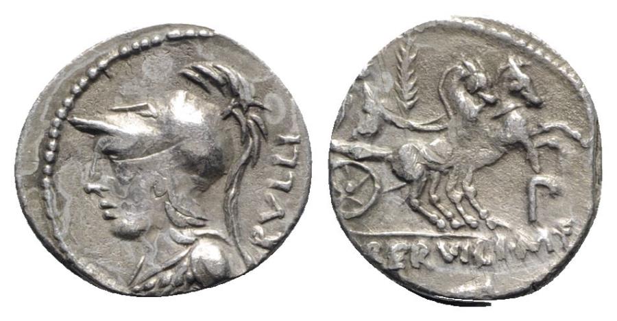 P. Servilius M.f. Rullus, Rome, 100 BC. AR Denarius | Roman Republican ...