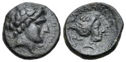 Ancient Coins - Thessaly, Phalanna, 4th century BC. Æ Trichalkon