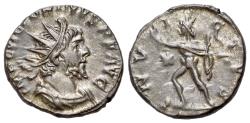 Ancient Coins - Victorinus (Romano-Gallic Emperor, AD 269-271). BI Antoninianus. R/ SOL