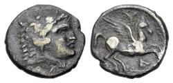 Ancient Coins - ILLYRIA. Dyrrhachium. Ca. 344-300 BC. AR Hemidrachm  R/ PEGASUS